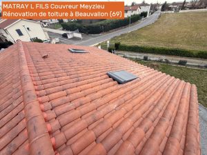 Matray L Fils couvreur Meyzieu chantier Beauvallon 69