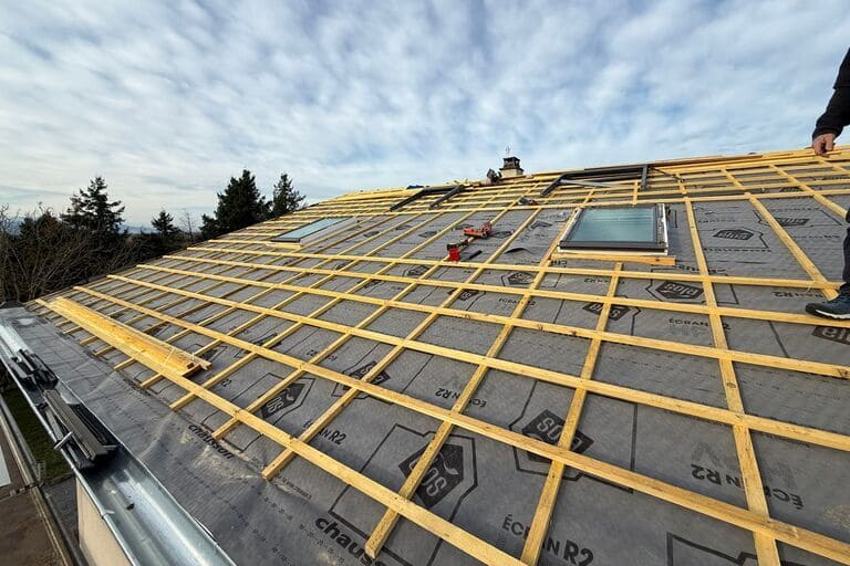 rénovation toiture étape par étape pose écran sous-toiture